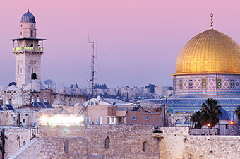 Israel Dome of the Rock on Temple Mount.