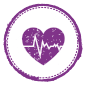 Heart rate icon.