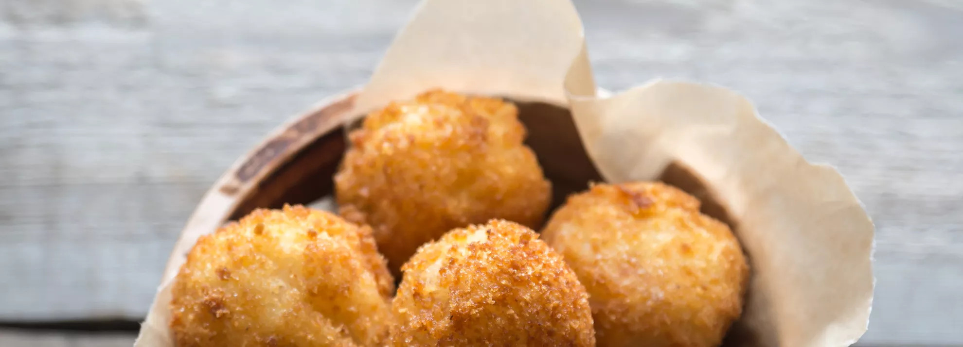A bowl of Arancini