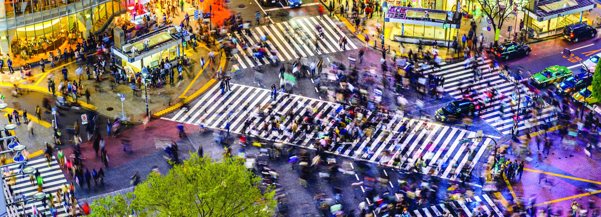 lots of people walking on the streets of Tokyo