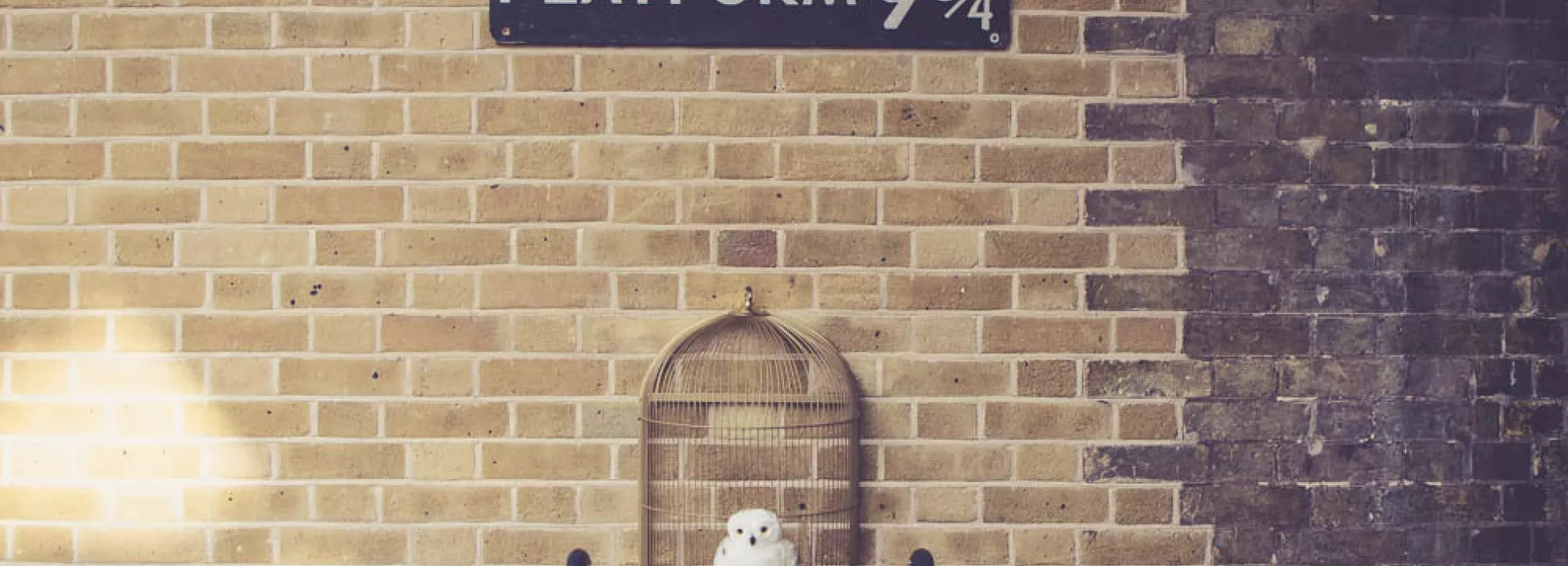 The Harry Potter platform 9 3/4 in King's Cross