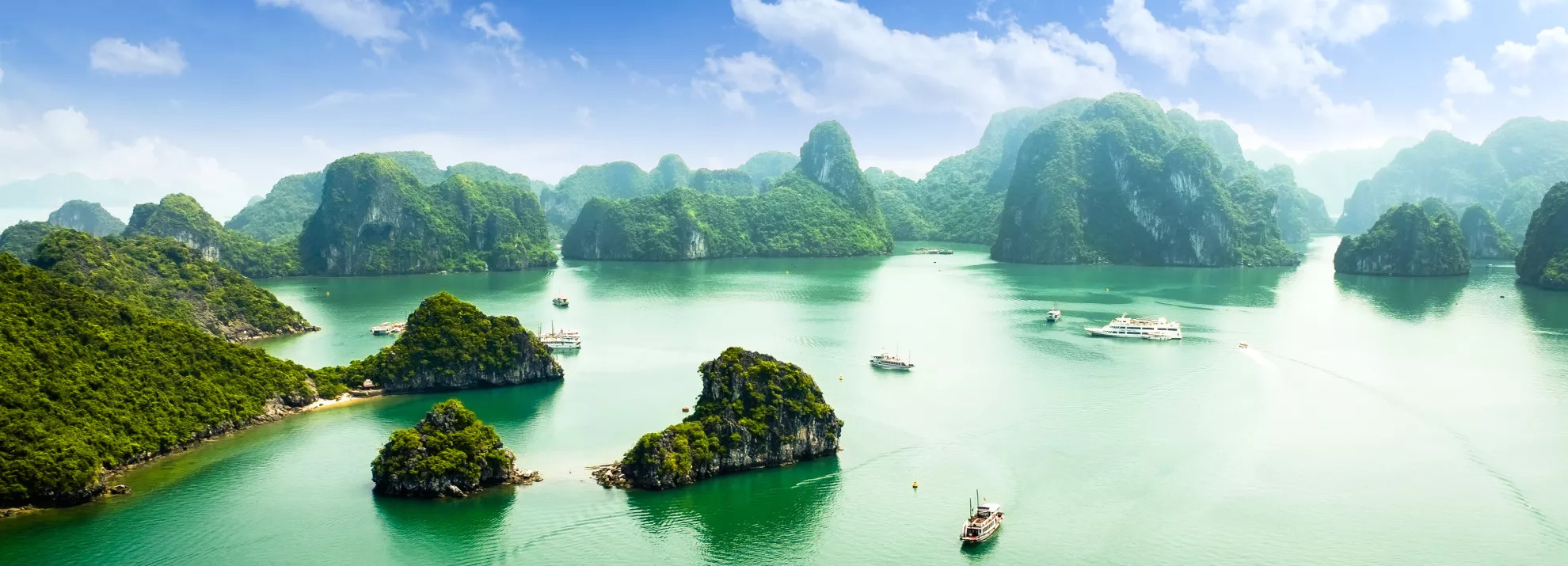 Beautiful water and mountains in Vietnam