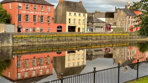 Landscape view of the Kilkenny town in Ireland.