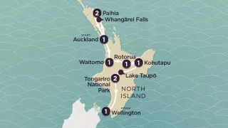 Delve Deep: New Zealand North Island 2025-26 Map