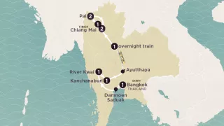 Delve Deep: Northern Thailand 2025-26 map.