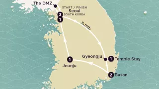 Delve Deep: South Korea 2025-26 map.