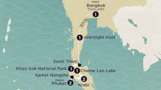 Delve Deep: Southern Thailand 2025-26 map.