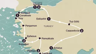 Delve Deep: Turkey 2025 map.