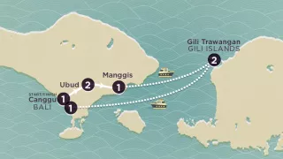 Delve Deep: Bali & The Gili Islands 2025-26 map