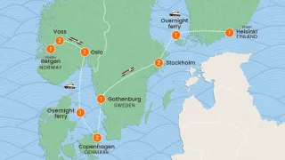 Scandinavia: Hygge & Nordic History map