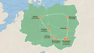 TEEBB6 Eastern Europe: Beyond The Big Sights Map