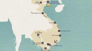 Delve Deep: Vietnam & Cambodia 2025-26 map.