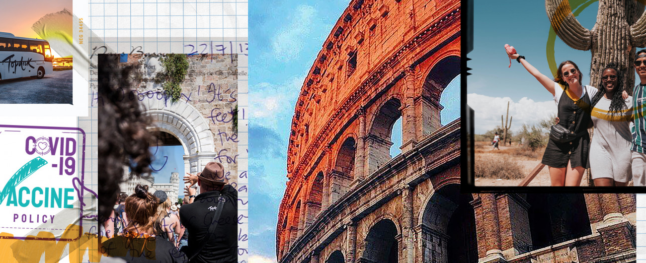 Images of Topdeck group in Rome and USA