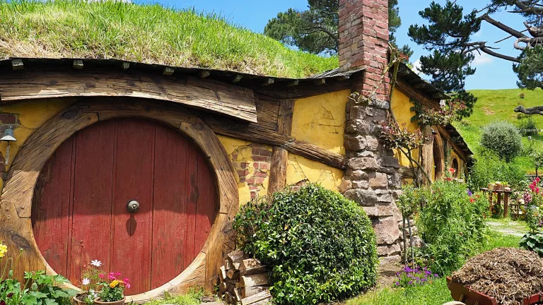 A house that features in The Hobbit, in New Zealand