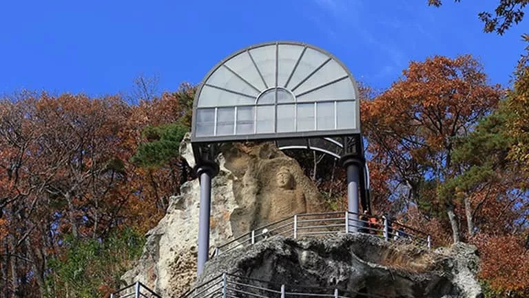 The entrance to Golgulsa Temple located near Gyeongju City.