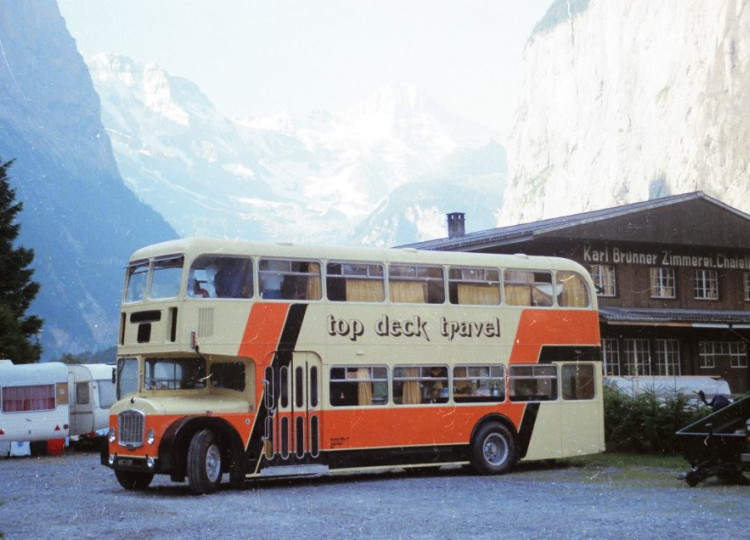 top deck travel bus