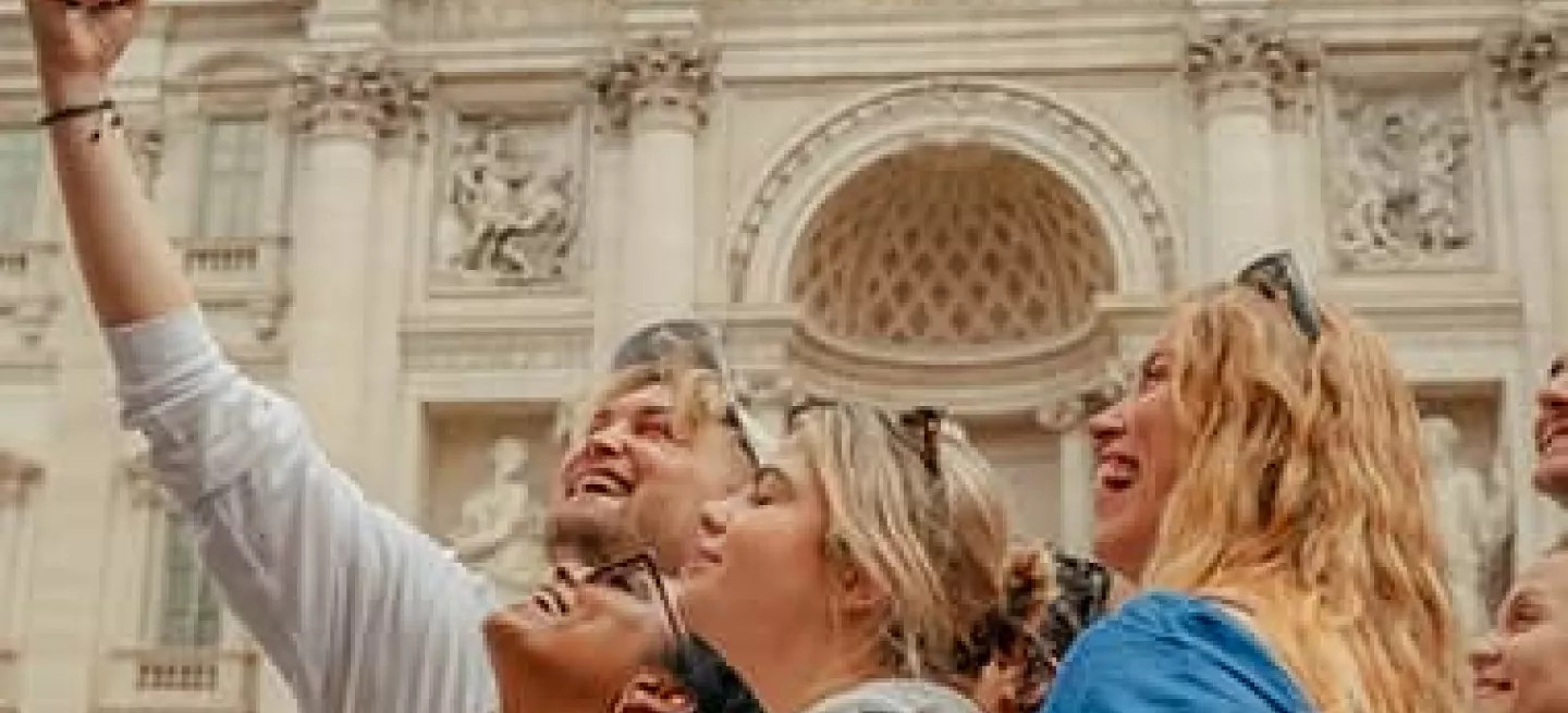 Topdeck customers taking a selfie