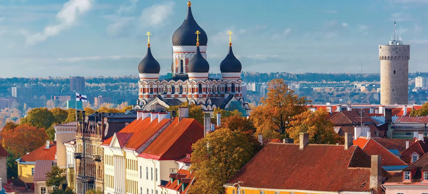 The traditionally built Alexander Nevsky Cathedral in Tallinn, Estonia. 