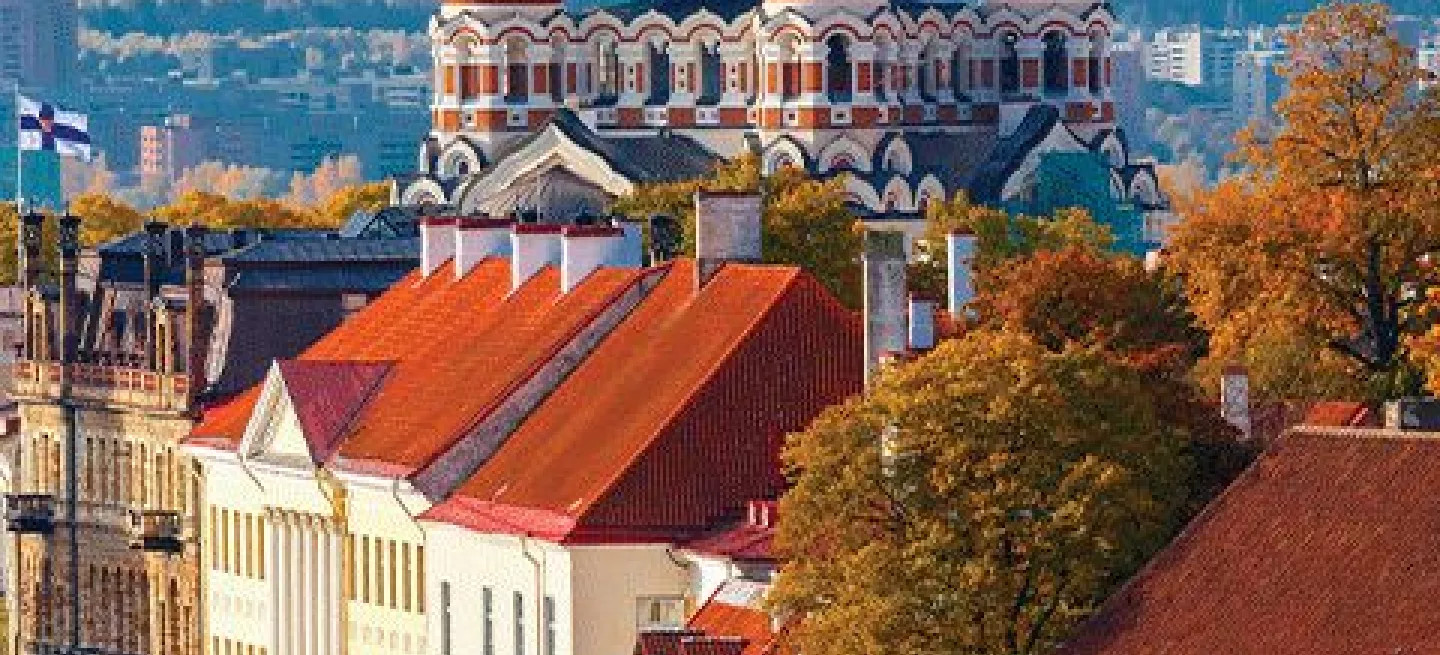 The traditionally built Alexander Nevsky Cathedral in Tallinn, Estonia. 