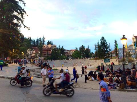 A city square in Vietnam