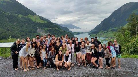 A large group photo of topdeckers