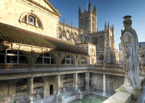 A roman bath in Bath