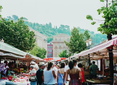 Loire Valley market in France