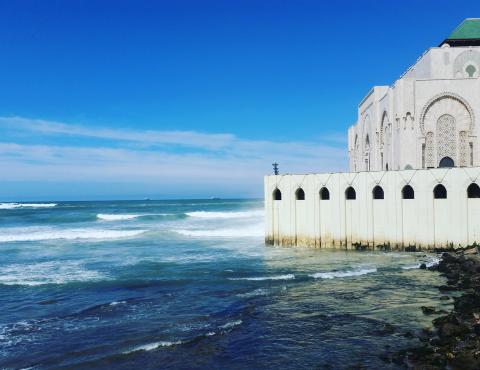 A mosque by the sea