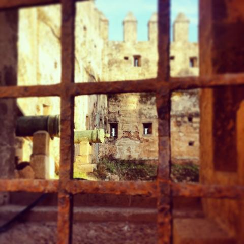 Looking through a window in a Kasbah