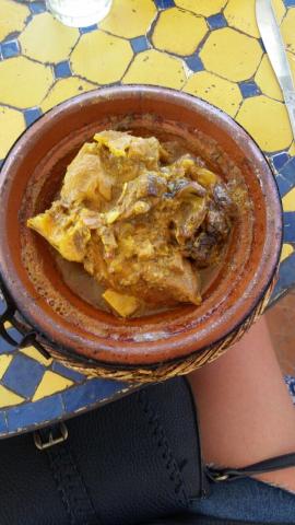 A plate of tagine 