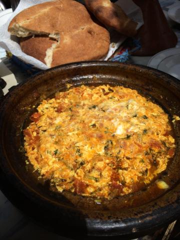 A pan of Berber omelette