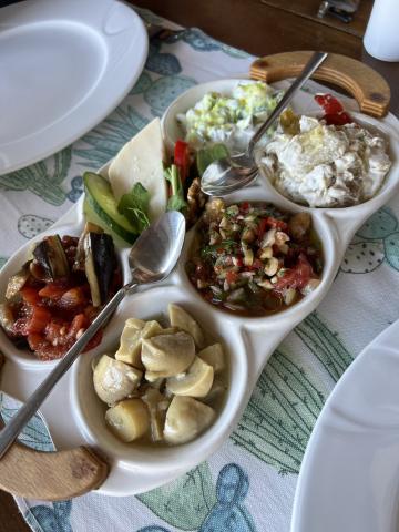 close up of a plate of food