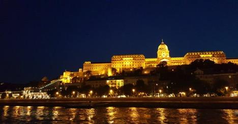 Budapest building next to river