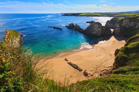 A beautiful beach in a town in Spain called Poo