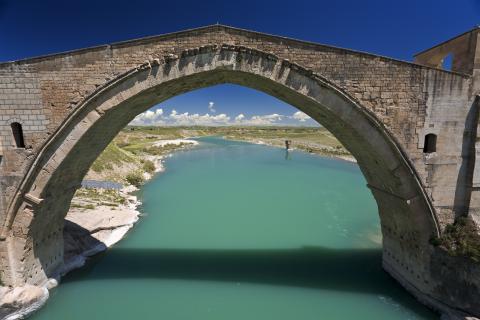 A bridge over the Batman river in Batman, Turkey