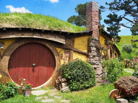 A house that features in The Hobbit, in New Zealand
