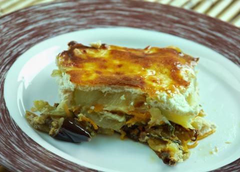 A plate of moussaka