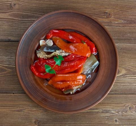 A plate of pickles 