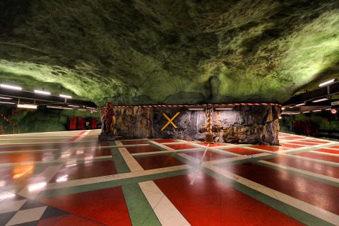 Underground art in Stockholm, Sweden