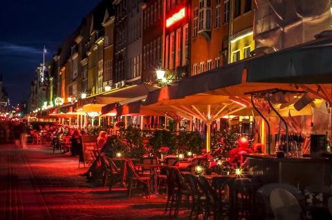 The Meatpacking District in Copenhagen, a cluster of bars, restaurants, arts and nightlife.