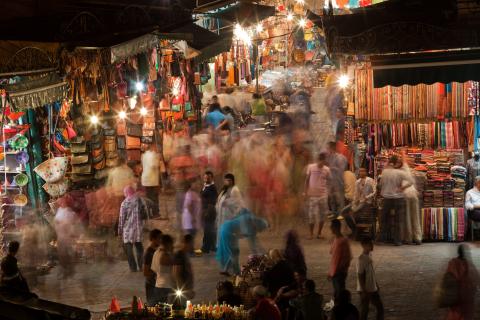 A market in Morocco