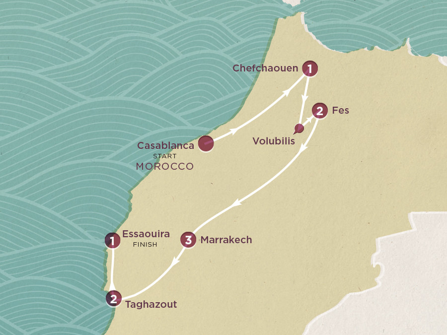 Map of Surf, Sand & Souks 2020-21 | Topdeck