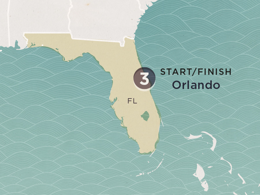 Map of Orlando Short Break 2020
