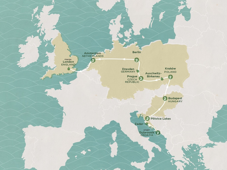 Map of Eastern Highlights | Topdeck Travel