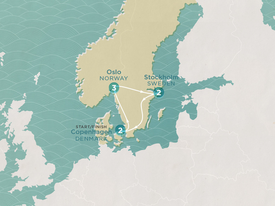 Winter Scandi Express map