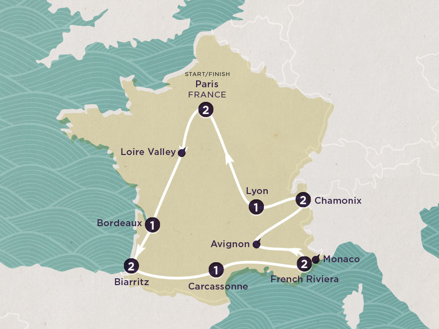 Delve Deep: France map
