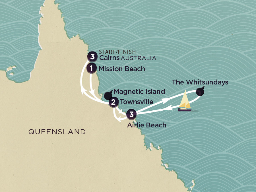 Delve Deep: Australia North Queensland map