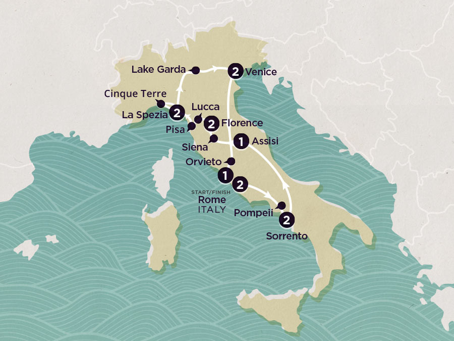 Delve Deep: Italy map