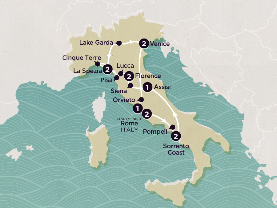 Delve Deep: Italy 2024 map