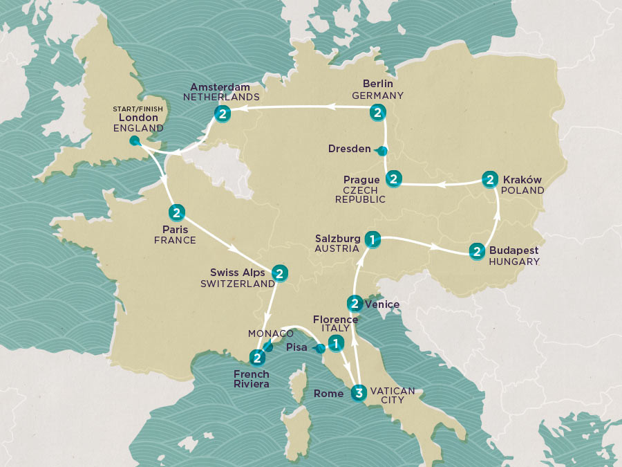 Get Social: Central & Eastern Europe map